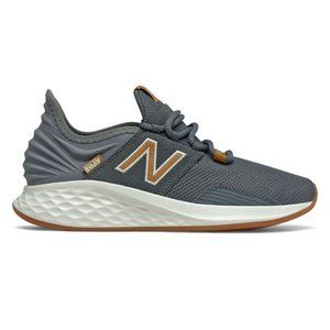 New Balance Gray and Gold Athletic Shoes